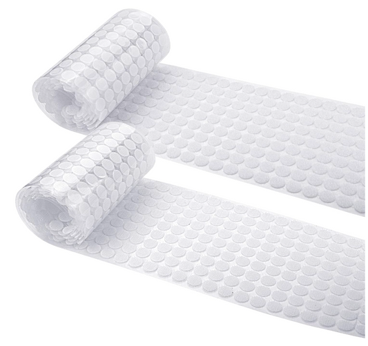 Adhesive Velcro Dots 10 mm, 1000 Dots (White)