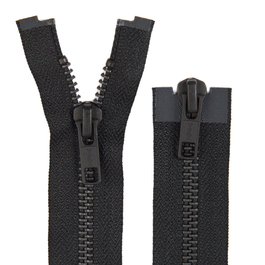 Metal YKK zipper RGMKMR-5* DA/DA X6 PE14 (580) Black